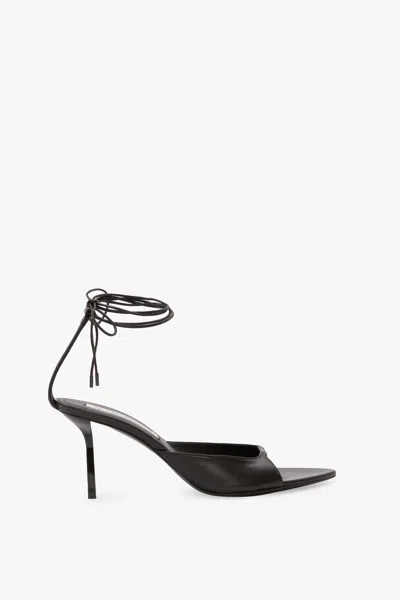 Victoria Beckham Eliza Stiletto Sandal 75 In Black Leather