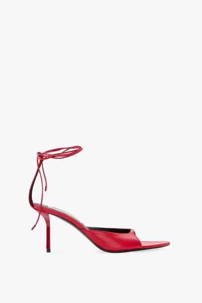 Victoria Beckham Eliza Stiletto Sandal 75 In Red Leather