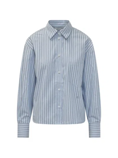 Victoria Beckham Ellys Striped Shirt In Blue