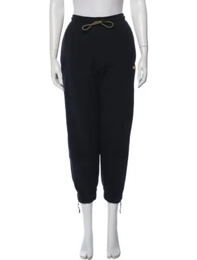 Pre-owned Victoria Beckham Embroidered Accent Sweatpants In Gray