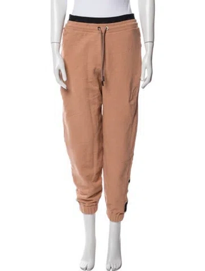 Pre-owned Victoria Beckham Embroidered Accent Sweatpants In Neutral