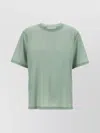 Victoria Beckham Logo Embroidered Crewneck T-shirt In Green