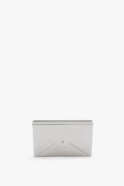 Victoria Beckham Envelope Card Holder In Silver