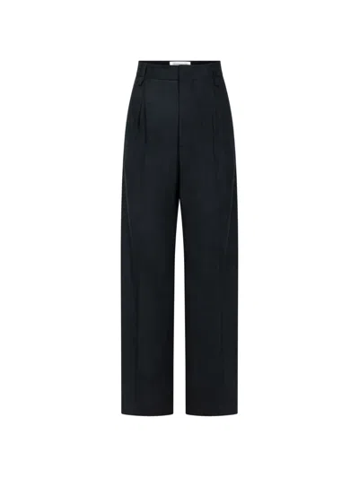 Victoria Beckham Ethel Wide-leg Trousers In Green
