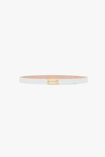 Victoria Beckham Exclusive Frame Belt In White Leather