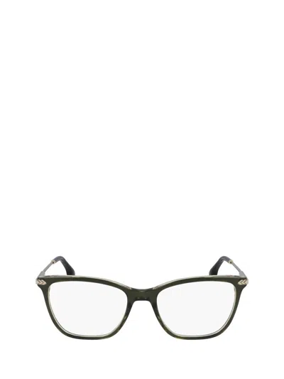 Victoria Beckham Eyeglasses In Khaki / Honey