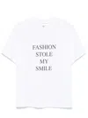 Victoria Beckham White T-shirt With Slogan Lettering On The Front In White