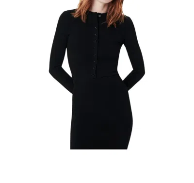Victoria Beckham Fitted Crop Cardigan In Black