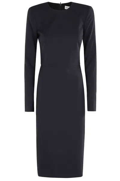 VICTORIA BECKHAM VICTORIA BECKHAM FITTED LONG SLEEVE T-SHIRT DRESS