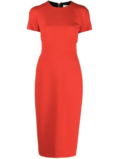 VICTORIA BECKHAM VICTORIA BECKHAM FITTED MIDI DRESS