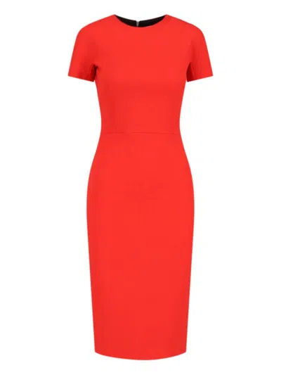 VICTORIA BECKHAM VICTORIA BECKHAM FITTED MIDI DRESS