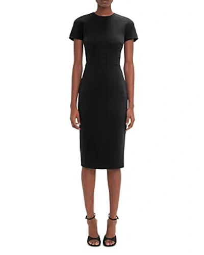 Victoria Beckham Fitted T Shirt Dress In Black