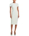 Victoria Beckham Fitted T Shirt Dress In White
