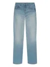 Victoria Beckham Five-pocket Straight-leg Jeans In Blue