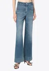 Victoria Beckham Alina High-rise Wide-leg Jeans In Blue