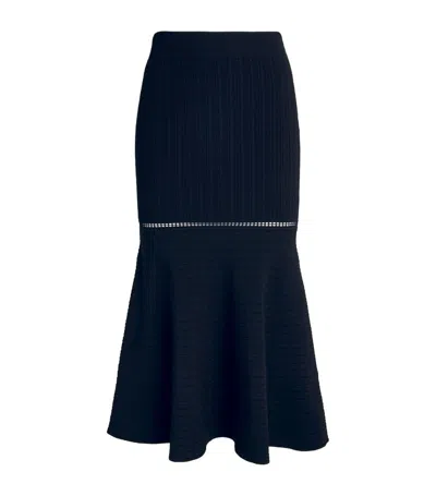 Victoria Beckham Midi Skirt In Black