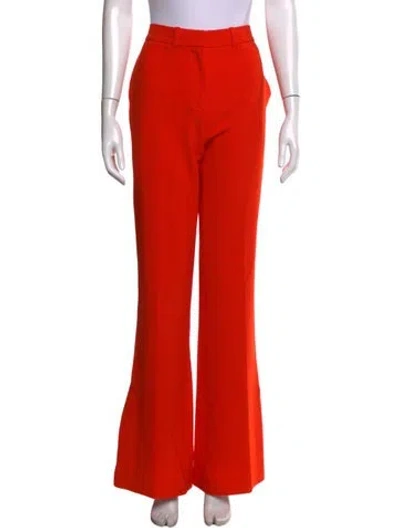 Pre-owned Victoria Beckham Flared Pants In Red