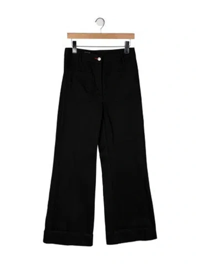 Pre-owned Victoria Beckham Flared Pants In Black
