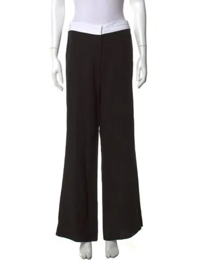 Pre-owned Victoria Beckham Flared Pants In Black