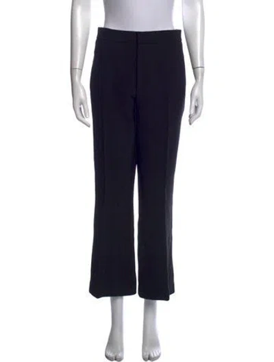 Pre-owned Victoria Beckham Flared Pants In Blue
