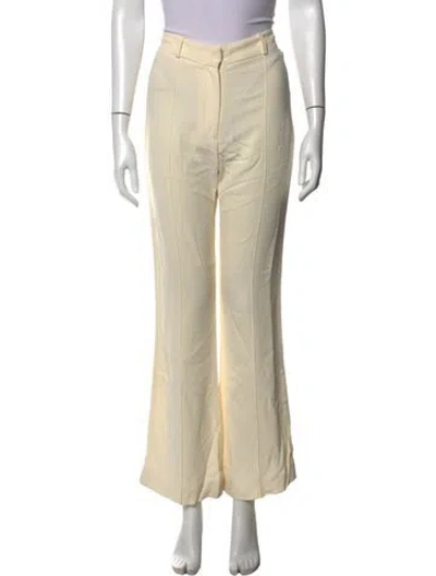 Pre-owned Victoria Beckham Flared Pants In Neutrals