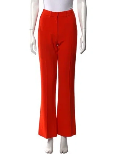 Pre-owned Victoria Beckham Flared Pants In Orange