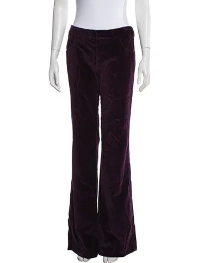 Pre-owned Victoria Beckham Flared Pants In Purple