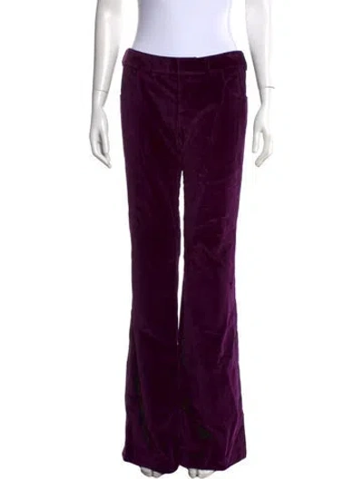 Pre-owned Victoria Beckham Flared Pants In Purple