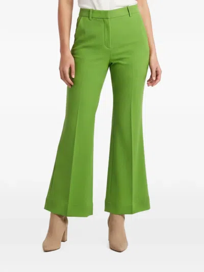 Pre-owned Victoria Beckham Flared Trousers In Green