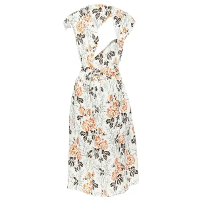 VICTORIA BECKHAM FLORAL CUT BACK DRESS