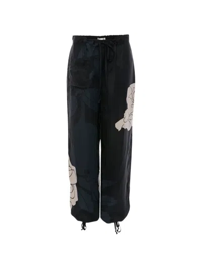 VICTORIA BECKHAM FLORAL-PRINT CARGO PANTS
