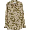 Victoria Beckham Pyjama Shirt In Parakeet/blush