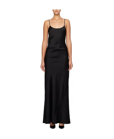 Victoria Beckham Fluid Dress In Black
