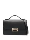 Victoria Beckham Foldover Magnetic Clasp Bag With Adjustable Strap In Black