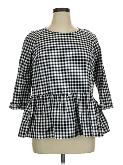 Pre-owned Victoria Beckham For Target 3/4 Sleeve Blouse In Black