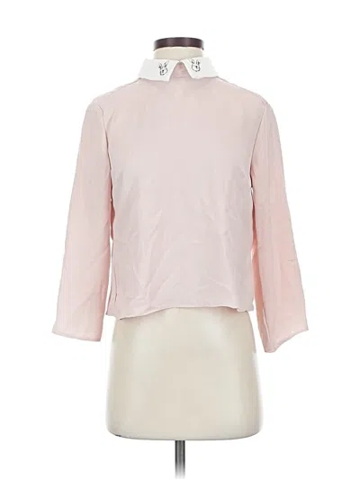Pre-owned Victoria Beckham For Target 3/4 Sleeve Blouse In Pink