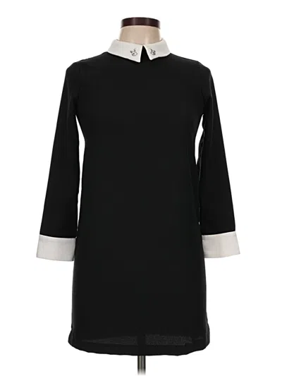 Pre-owned Victoria Beckham For Target 3/4 Sleeve Top Black Mock Neckline Tops