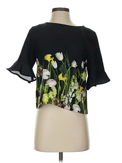 Pre-owned Victoria Beckham For Target Short Sleeve Blouse In Black