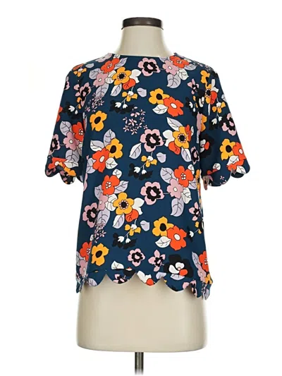 Pre-owned Victoria Beckham For Target Short Sleeve Blouse In Blue