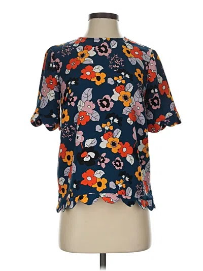 Pre-owned Victoria Beckham For Target Short Sleeve Blouse In Blue