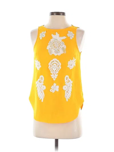 Pre-owned Victoria Beckham For Target Sleeveless Blouse In Yellow