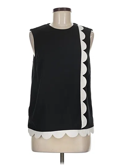 Pre-owned Victoria Beckham For Target Sleeveless Top Black Crew Neck Tops