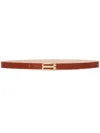 Victoria Beckham Frame Belt In Brown