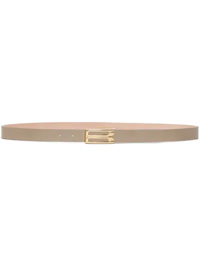 Victoria Beckham Frame Belt In Neutrals