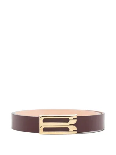 Victoria Beckham Frame Belt In Red