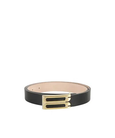 Victoria Beckham Frame Buckle Belt In Black