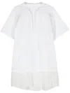 Victoria Beckham Frame Cut-out T-shirt Dress In White