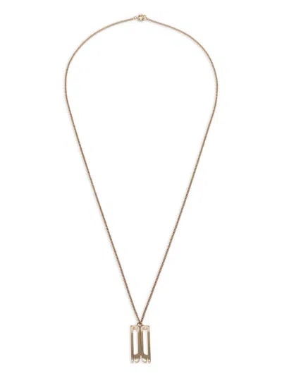 Victoria Beckham Frame Necklace In Gold