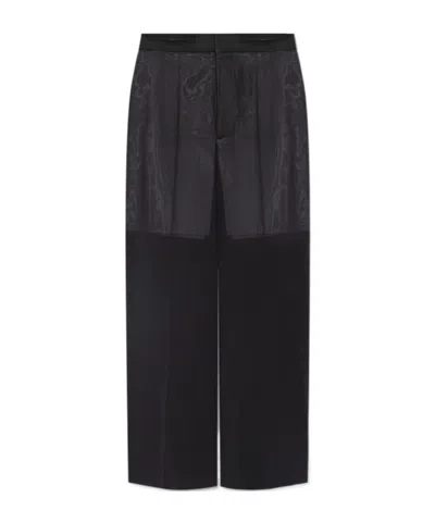 Victoria Beckham Front Pleated Casual Pants In Black