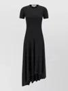 Victoria Beckham Women Black Crew Neck Midi Dress, S Luxury Dresses For Women Darveys